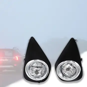 1 Çift 3000 K 12 V 55 W temizle sis farları sürüş lambaları Kiti Toyota Yaris 2015 CE çekirdek Hatchback 2D 4D anahtarı ile araba oto ışık