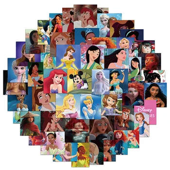 10/30/60 adet Disney Sevimli Karikatür Prenses Posteri Çıkartmaları Anime Kar Beyaz Dondurulmuş Çıkartmaları Dizüstü Bagaj Dizüstü Graffiti Sticker