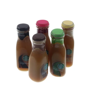 10 adet Kahverengi Reçine içme şişesi Dekorasyon Flatback Cabochon Süsleme Karalama Defteri DIY Aksesuarları