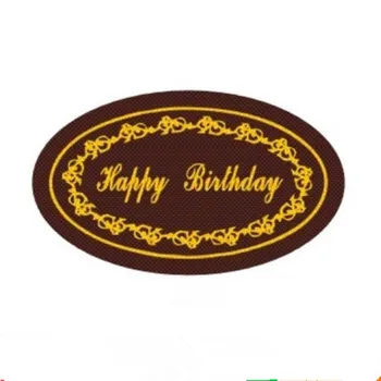 10 Adet Mutlu Yıllar Çikolata Transfer Sayfası DIY Çikolata Dekorasyon 21 * 33cm