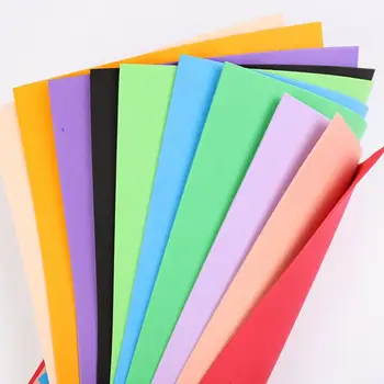 10 Yaprak kalın çok renkli A4 sünger EVA köpük kağıt el yapımı DIY el sanatları