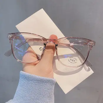 2021 Kadın Erkek bilgisayar gözlükleri Anti mavi ışık ışını bitmiş miyopi gözlük çerçevesi diyoptri -1.0-1.5-2.0-2.5-3.0-3.5-4.0-5.0-6.0
