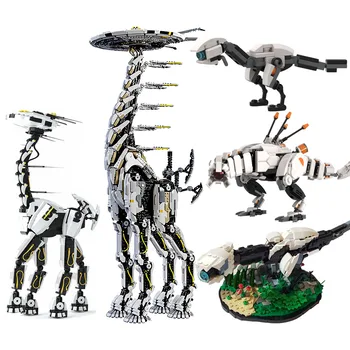 2022 MOC Horizon Sıfır Dawned Uzun boyunlu Beast Aksiyon Figürü Yapı Taşı Mekanik Canavar Mech Oluşturucu Tuğla erkek çocuk oyuncakları