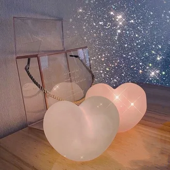 2022 Sevgililer Günü Hediyesi 3D Aşk Lambası Akrilik Ayı Gül LED Gece Lambası çocuklar için doğum günü hediyesi Tavşan Paskalya Deco Düğün Dekorasyon