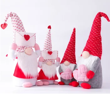 2023 Meçhul Gnome Peluş Bebek El Yapımı Örme İsveç Tomte Nisse Bebek Düğün Noel Sevgililer Günü Süslemeleri Hediyeler