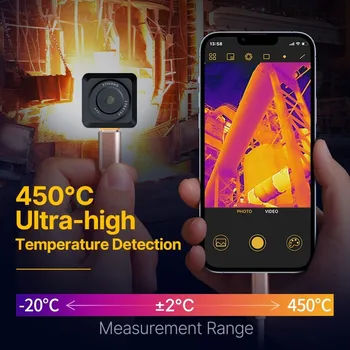 25Hz 8mm makro sıcaklık ölçümü termal görüntüleme görüntüleyici kızılötesi sensörü boru hattı algılama kaçak T2S+ xinfrared