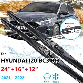 2x Hyundai i20 BC3 Bİ3 2021 2022 Ön Arka Set Silecek lastikleri Kesici Fırçalar Pencere Temizleme Oto Yedek Parçaları U J Kanca