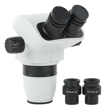 3.35 X 6.7 X 45X 90X Binoküler Stereo Mikroskop Endüstriyel Mikroskop Zoom Büyütme Kafa İle WF10X / 22MM Odaklanabilir Oküler