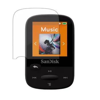 3x Clear LCD Ekran Koruyucu Kapak Shield Film Cilt Sandisk Sansa Klip Spor Artı SDMX28 MP3 Oyuncu Aksesuarları