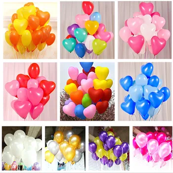 5 adet Mavi Mor Kalp Lateks Balonlar Bebek Doğum Günü Partisi Süslemeleri Çocuklar Düğün Balonlar Bebek Duş Çocuk Şişme Hava Topları
