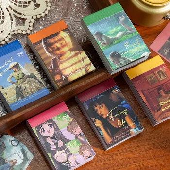 50 adet / grup Film serisi Çıkartmalar kitaplar Mini Etiketler Dekoratif kolaj Scrapbooking Günlüğü Albümü Kırtasiye Sticker