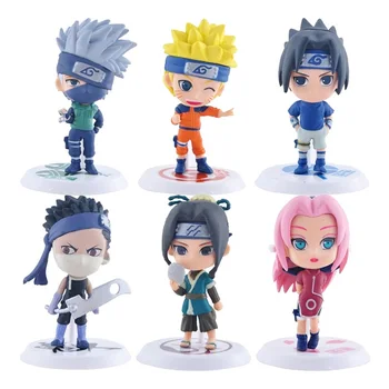 6 adet / takım Naruto Shippuden Anime PVC Aksiyon Figürü Hatake Kakashi 18/19 S Versiyonu Modeli Naruto Heykeli Koleksiyon Oyuncak Figma Hediyeler