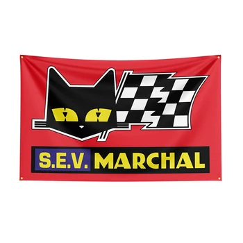 90x150cm Marchals bayrak Polyester baskılı araba yarışı afiş dekor için