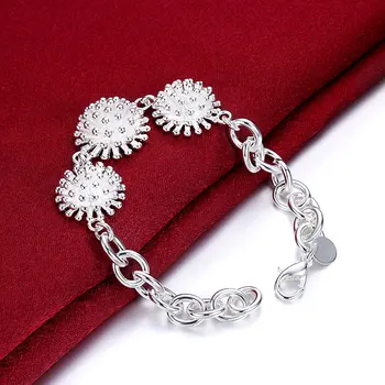 925 som gümüş bileklikler Kalın havai fişek zincir Zinciri Kadın Erkek Düğün moda takı parti Hediyeler Bayan 20cm