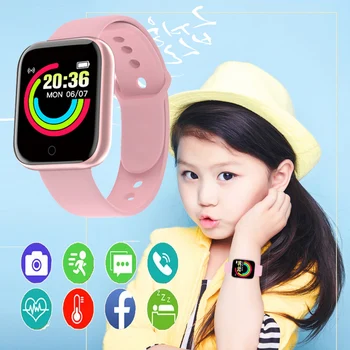 Akıllı saat Çocuklar için Bluetooth Dijital Elektronik Mesaj Hatırlatma Kalp Hızı spor Bilezik Bağlı Saatler Çocuk Akıllı Saat