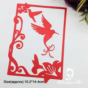 Alınacutle Metal Kesme Kalıp Kesim çiçek Kuş Dikdörtgen DIY Scrapbooking Kağıt Zanaat El Yapımı Kart Albümü Yumruk Sanat Kesici Kalıp