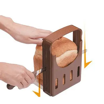 Ayarlanabilir simit ekmek dilimleyici tost ekmek kesici sandviç dilimleme aracı katlama