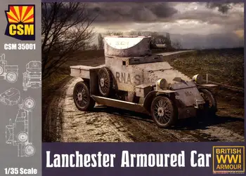 Bakır Devlet Modelleri CSM35001 1/35 İNGİLİZ İKINCI dünya savaşı zırh Lanchester Zırhlı Araç