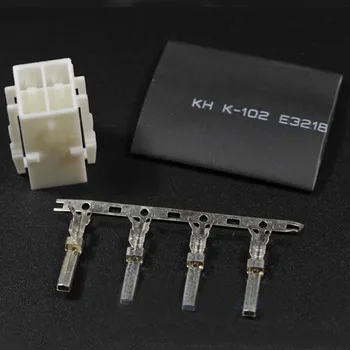 Bir Set 4 Pin DC Güç soketli konnektör Yaesu FT - 450 FT-991 Kenwood TS-480 ICOM IC-7000 IC7600 HF Radyo