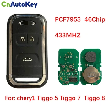 CN079003 3 Düğme Araba Anahtarsız Akıllı Uzaktan Anahtar 434Mhz ID46 Çip için Yeni Chery Tiggo 5 Tiggo 7 Tiggo 8 Arrizo 5 6 7 Uzaktan Anahtar