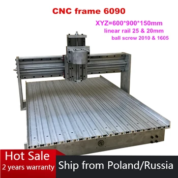 CNC 6090 Lineer Ray Kızak Çerçeve Ahşap Yönlendirici Metal Oyma makine çerçevesi