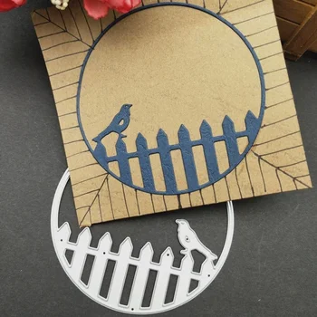 Daire Kuş Metal Kesme Ölür Şablonlar için Kalıp Kesim DIY Scrapbooking Albümü Kağıt Kartı Kabartma