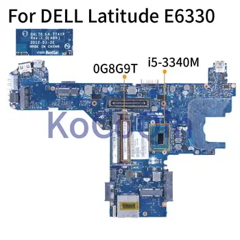 DELL Latitude E6330 ı5-3340M Dizüstü Anakart 0G8G9T LA-7741P SR0XB DDR3 Laptop Anakart