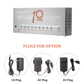 Demonfx Gitar Güç Kaynağı 10 İzole Çıkış 9V/12V / 18V Efekt Pedal USB şarj portu Kısa Devre ve Aşırı Yük Koruması