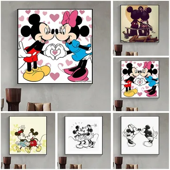Disney Karikatür Mickey Mouse Dıy 5D Elmas Boyama Mozaik Ev Dekor Çapraz dikiş kitleri Elmas Nakış Sanatı