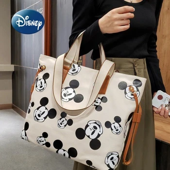 Disney Mickey 2022 Yeni kadın Çanta Lüks Marka kadın Çantası Büyük Kapasiteli Karikatür Sevimli Moda Trendi seyahat el çantası