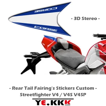 DUCATİ Streetfighter V4 V4S V4SP 3D Fairing Sticker Çıkartmaları Ön ve Arka Fairings Ön ve Arka Kaba Tasarım
