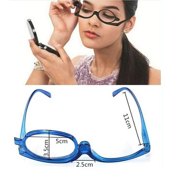 Dönen Makyaj okuma gözlüğü Katlanır Gözlük Kozmetik Büyüteç Gözlük Gözlük Diyoptri +1.0 +1.5 +2.0 +2.5 +3 +3.5 +4