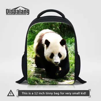 Hayvan Panda Süblimasyon Baskı Sırt Çantası 0-5 Yıl Çocuklar İçin Özel Logo Okul Çantaları Anaokulu Çocuklar İçin Mini Sırt Çantası
