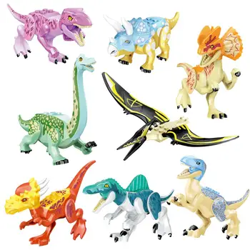 Jurassic Dinozor Dünya Parkı Karakter Dinozor Yapı Taşları set çocuk oyuncağı Raptor Kutsal hibrid uyumlu bloklar