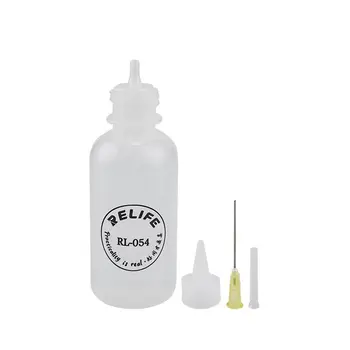 KABARTMA RL-054 50ML İğne Ucu Plastik Sıvı Alkol Şişesi Akı Konteyner Cep Telefonu Temizleme Kaynak Onarım Araçları