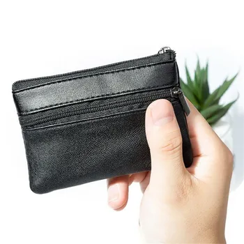 Kadın Erkek bozuk para cüzdanı Erkekler Küçük Çanta Cüzdan Değişim Çantalar Fermuar Para Çantaları Çocuk Mini Cüzdan Deri Anahtarlık carteira
