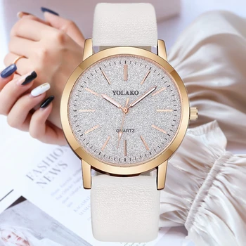 Kadın Kısa Saatler Kadınlar Lüks Moda Basit Deri Saat Bayanlar kuvars saatler Casual Marka Reloj Mujer Horloges Saati