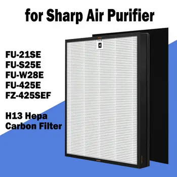 Keskin Hava Temizleyici FZ 425SEF H13 HEPA Filtre ve karbon levha Filtresi FU-21SE, FU-S25E, FU-W28E, FU-425E, FZ-425SEF