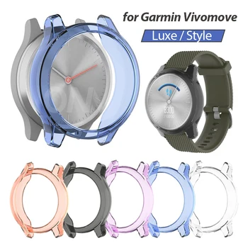 Koruyucu kılıf Garmin Vivomove Lüks Yüksek Kaliteli TPU kapak ince akıllı saat tampon kabuk Garmin Vivomove Stil