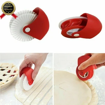 Manuel Kesme Tekerleği Makaralı Pasta Bisküvi Hamur Kesme Makinası Pişirme Aracı Mutfak Gadget Pişirme Aksesuarları Pizza Araçları