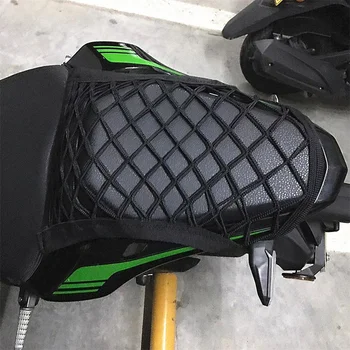 Marka Yeni Motosiklet kargo ağı Aracı Aksesuar Bisiklet Siyah Araba Bagaj Örgü Plastik Kanca Scooter Depolama 23cm x 30cm