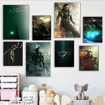 Marvel Loki Tuval Resimleri Tom Hiddleston Propaganda Posterler ve Baskılar duvar Sanatı Resimleri ıçin Oturma Odası Ev Dekorasyon