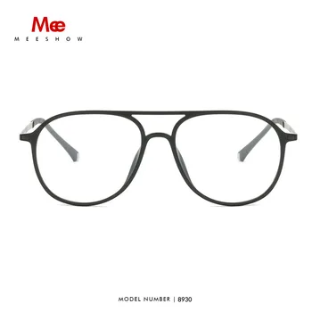 Meeshow TR90 Alaşım gözlük çerçeve erkek kadın gözlük ultralight pilot presctiption gözlük Avrupa tasarım miyopi tam jant