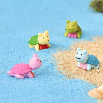 Mini Kaplumbağa Reçine Süs Figürler Minyatürleri Plaj Heykel Dekor Ev Bahçe Arka Bahçe Açık Dekorasyon 1. 6x2. 5cm