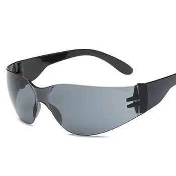 Motosiklet Güneş Gözlüğü PC patlamaya dayanıklı sürüş gözlükleri Cam Gözlük Unisex Gözlük Çerçevesiz Spor güneş gözlüğü