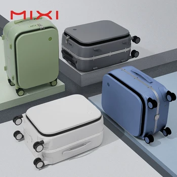Mıxı Patent Tasarım Alüminyum Çerçeve Bavul Haddeleme Bagaj Taşımak Güzel Yatılı Kabin 18 20 24 İnç M9260