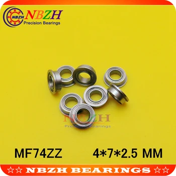 NBZH bearingBoutique Flanşlı Bilyalı Rulmanlar MF74ZZ / LF740ZZ Boyut 4*7*8.2*2.5*0.6 Mm