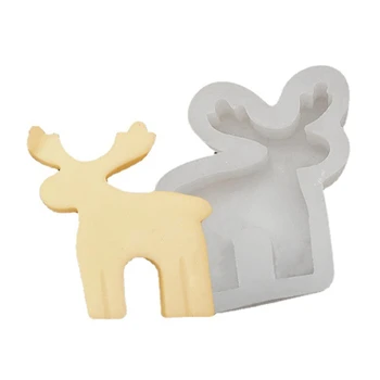 Noel Elk Süslemeleri Epoksi Reçine Kalıp Süsler Döküm Silikon Kalıp DIY El Sanatları Alçı Mum Sabun Yapımı Aracı m200