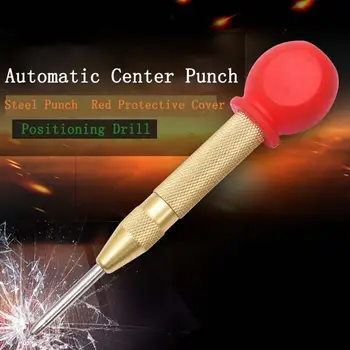 Otomatik Merkezi Pin Punch Yaylı İşaretleme Başlangıç Delik Aracı Ahşap Pres Dent İşaretleyici Ahşap Aracı Matkap Ucu