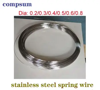 Paslanmaz çelik yaylı tel sert tel tam sert tel 0.2/0.3/0.4/0.5/0.6/0.8 Yaylı Çelik Tel